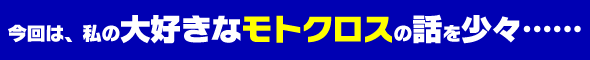 大好きモトクロス！