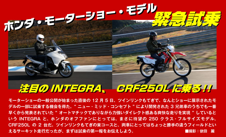 Honda INTEGRA CRF250L