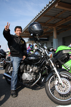 ブービーさん①エリミネーター125②初めて。③バイクが集まって、コーヒーが飲めるから。こんなに集まって壮観です！④松江市