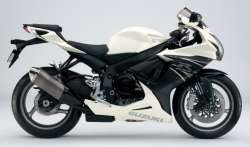 SUZUKI 2011 Model GSX-R600 Metallic Mat Black No.2 / Pearl Mirage White (JDT)