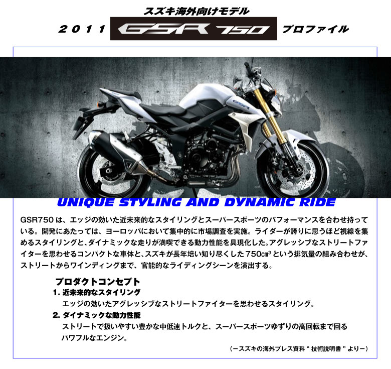 SUZUKI GSR750 GSR750