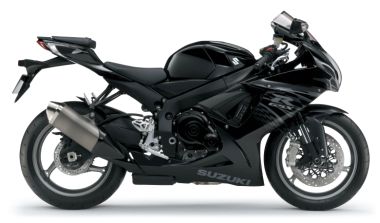 2011 GSX-R600。Glass Splash Black (YVB)。