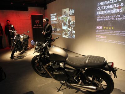 トライアンフが2019年ニューモデルの「Street Twin」と「Street Scrambler」の発表会を開催